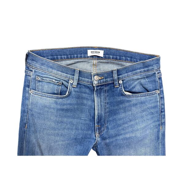 Buck Mason Slim Fit Blue Jeans Size 29 - Picture 2 of 6